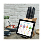 Advantage - Bloc 5 Pièces Lames Inox Avec Porte Tablette - Bois Naturel