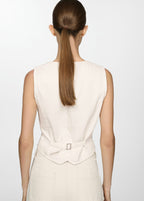 Gilet En Jean Boutons - Off White