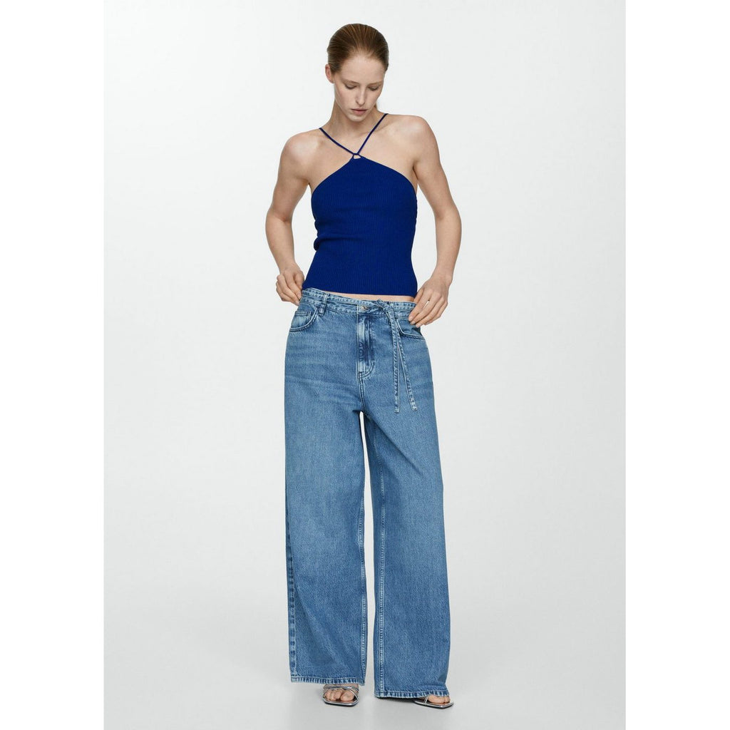 Top Angelina - Bleu Électrique