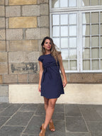 Robe courte Carlota marine