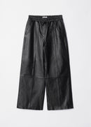 Pantalón de piel Es Ezra - Negro - Mujer