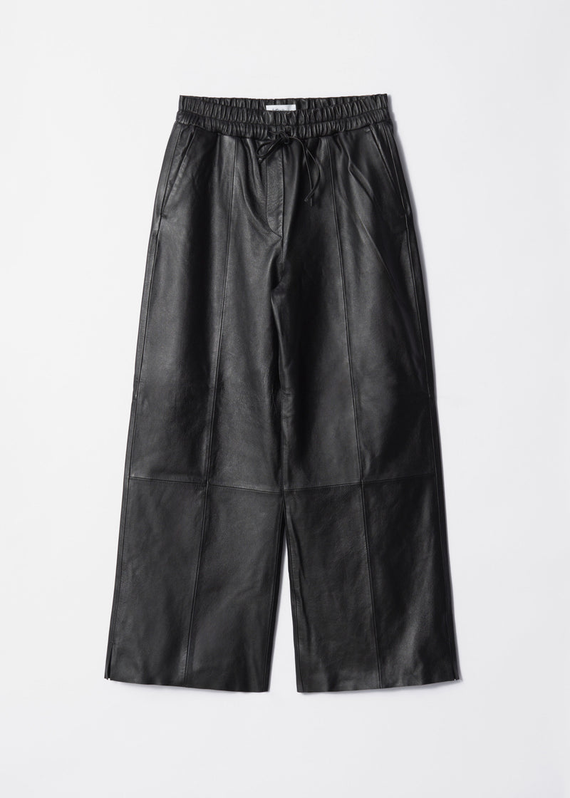Pantalón de piel Es Ezra - Negro - Mujer