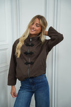 Chaqueta con Cremallera Matilde - Chocolate