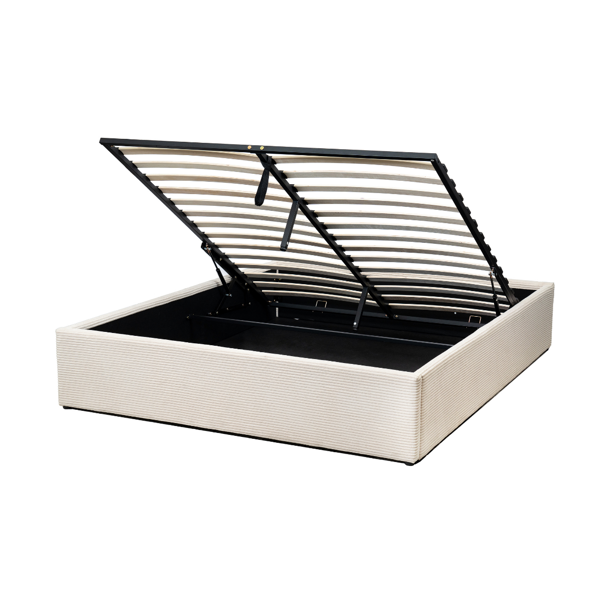 Romy - Storage Bed - Corduroy - Beige