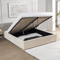 Romy - Storage Bed - Corduroy - Beige