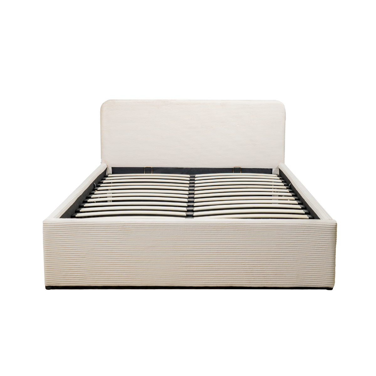 Livy - Cama con almacenaje - Pana - Beige