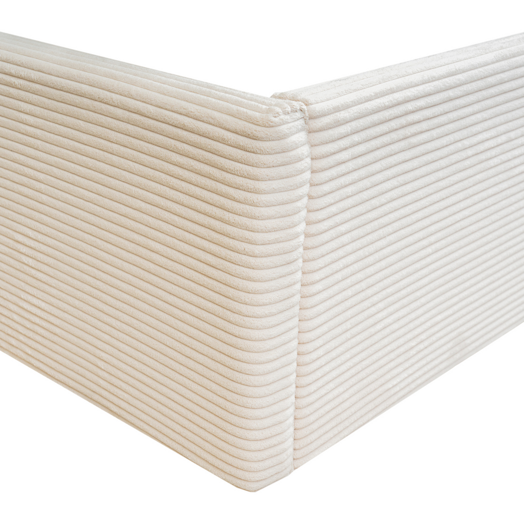 Livy - Cama con almacenaje - Pana - Beige