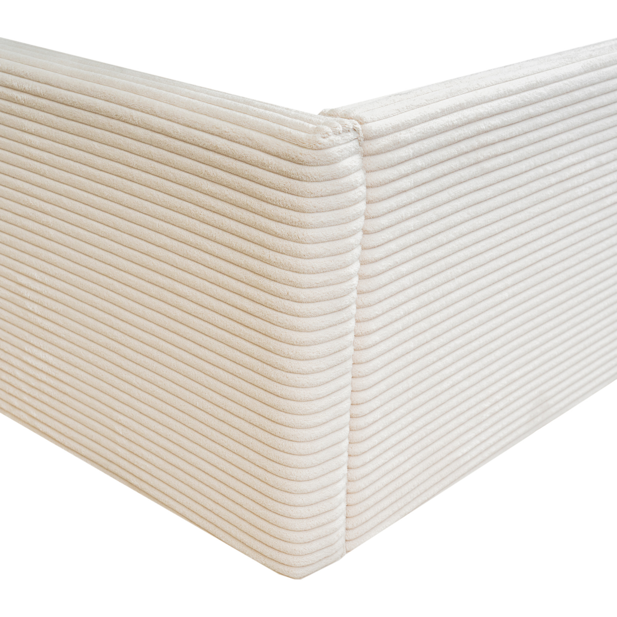 Livy - Cama con almacenaje - Pana - Beige
