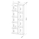 Bibliothèque Salon Lily - Chêne