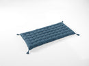 Floor Mattress with Pom-poms - Plain Cotton - Kala - Denim Blue