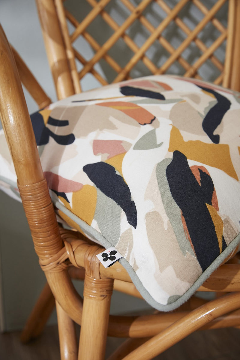 Housse De Couette Réversible - Gaze De Coton Imprimée - Julia - Eucalyptus