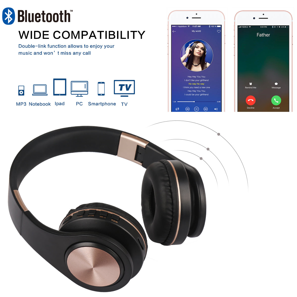 CASQUE AUDIO BLUETOOTH