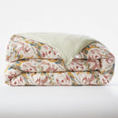 Housse De Couette Réversible - Gaze De Coton Imprimée - Clarence - Vert D'Eau