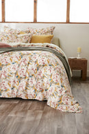 Housse De Couette Réversible - Gaze De Coton Imprimée - Clarence - Vert D'Eau