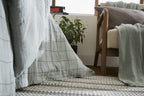 Gaïa Match - Housse De Couette Réversible - Double Gaze De Coton Tissée Teinte - Eucalyptus