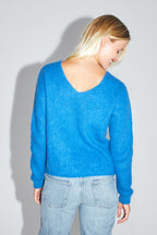 La Maille Romy Baby Alpaga Bleu Roi Fabriquée En Italie