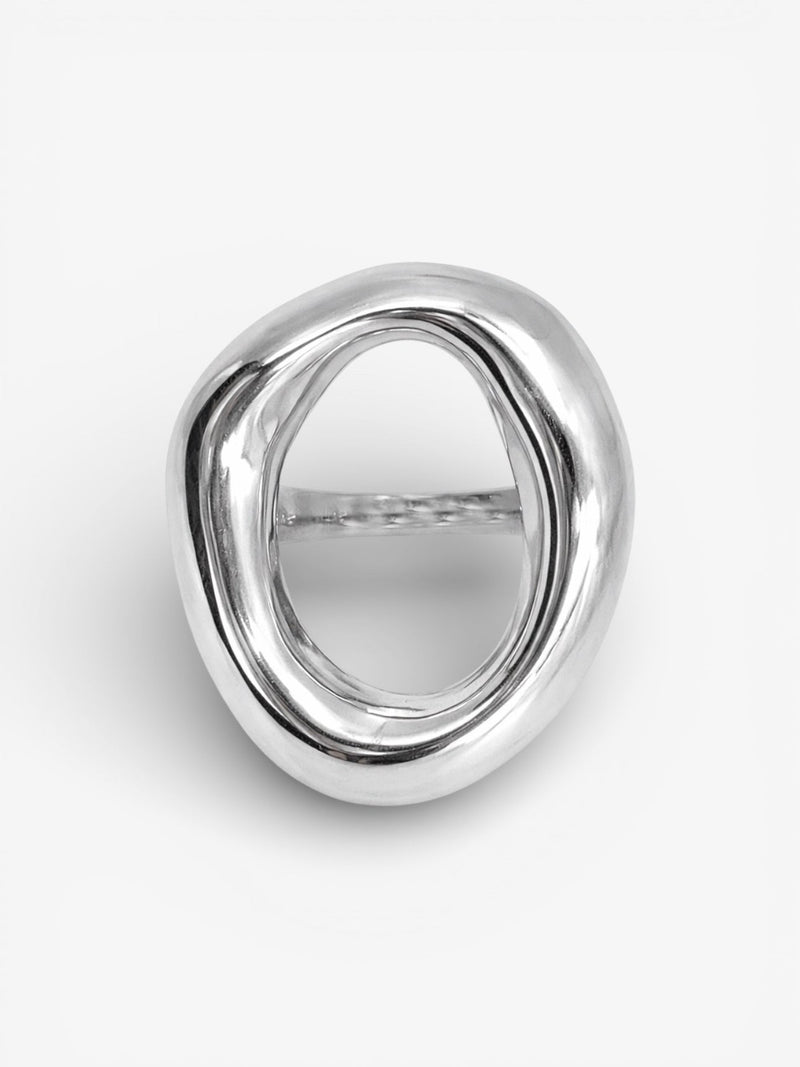 Anillo Mosto Plateado