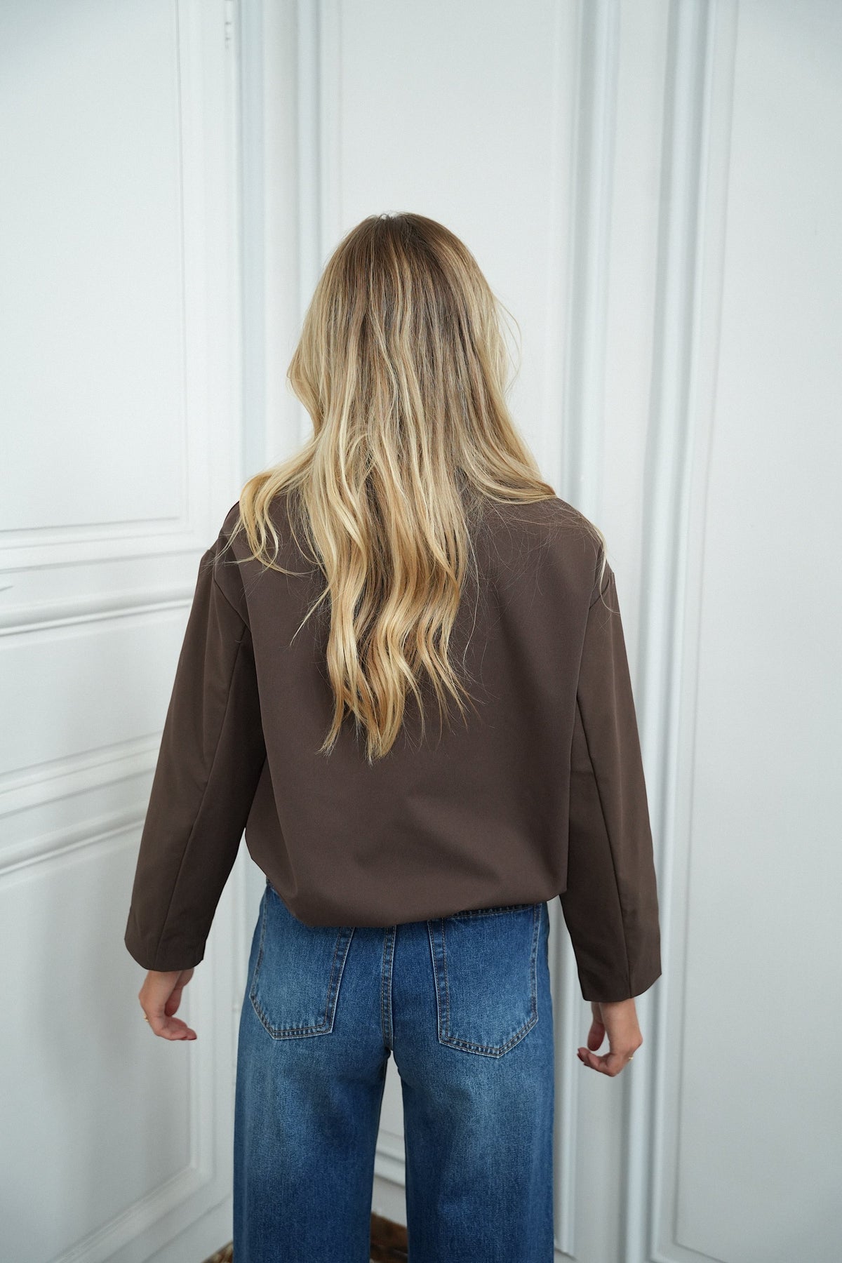 Chaqueta con Cremallera Matilde - Chocolate