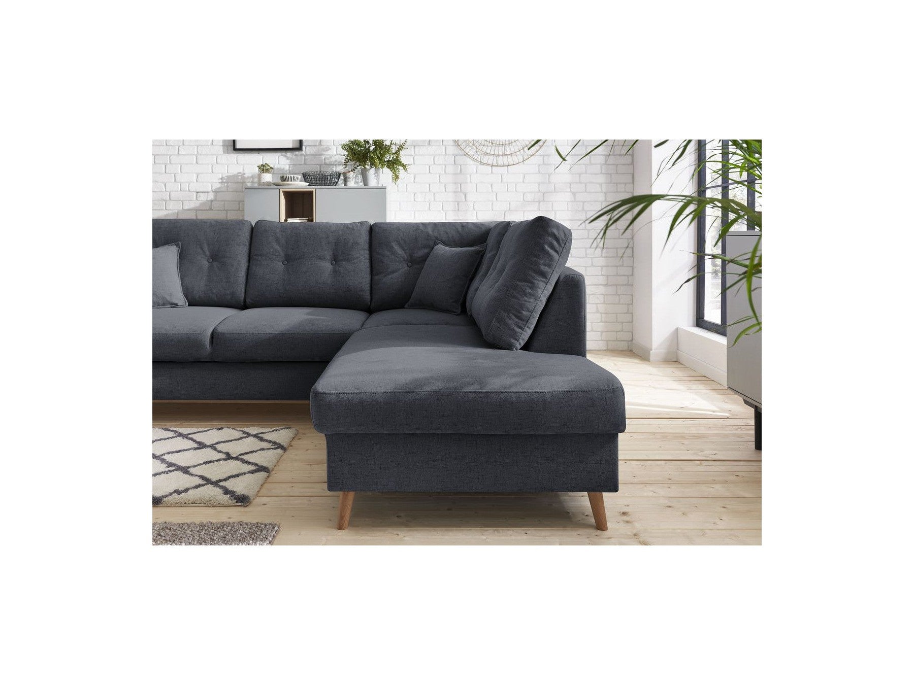 L-Shaped Convertible Sofa Sweden - Right-Hand Corner