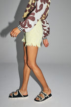 Le Short Denim Bradley Yellow Fabriqué Au Portugal
