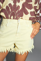 Le Short Denim Bradley Yellow Fabriqué Au Portugal
