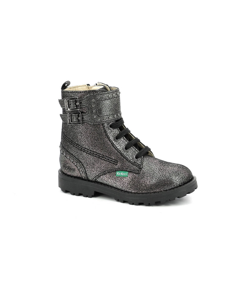 Kickers - Botines Groorock - Gris oscuro - Niño