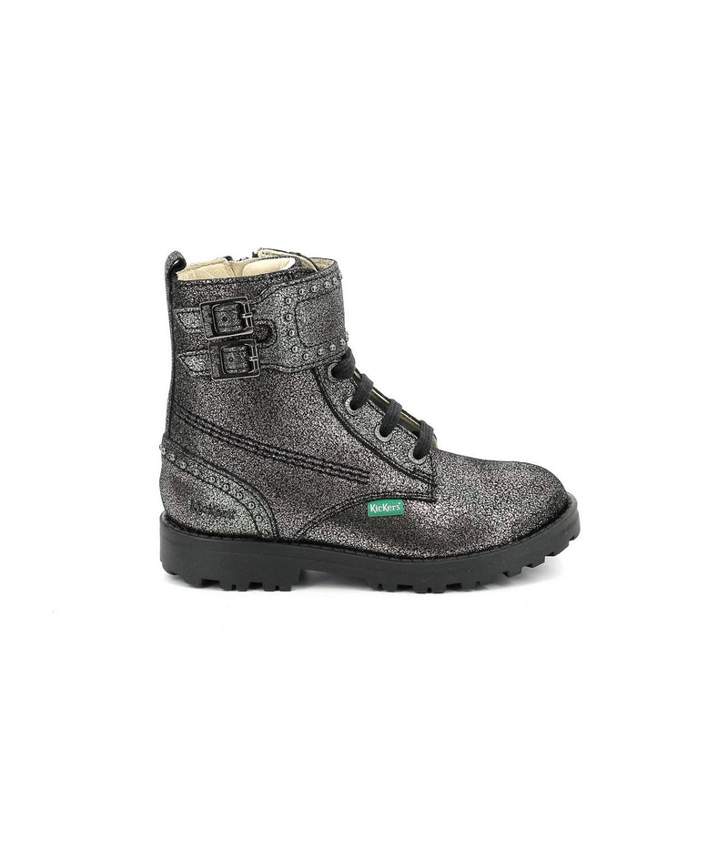 Kickers - Botines Groorock - Gris oscuro - Niño