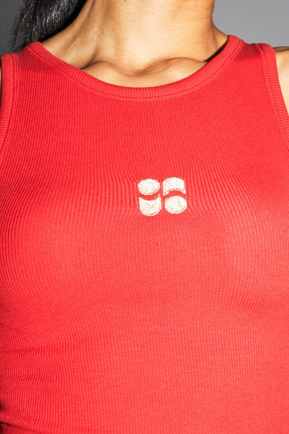 Théo Ribbed Knit Top Made In Portugal - Red