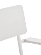August - Chaise À Accoudoirs - Aluminium - Sable