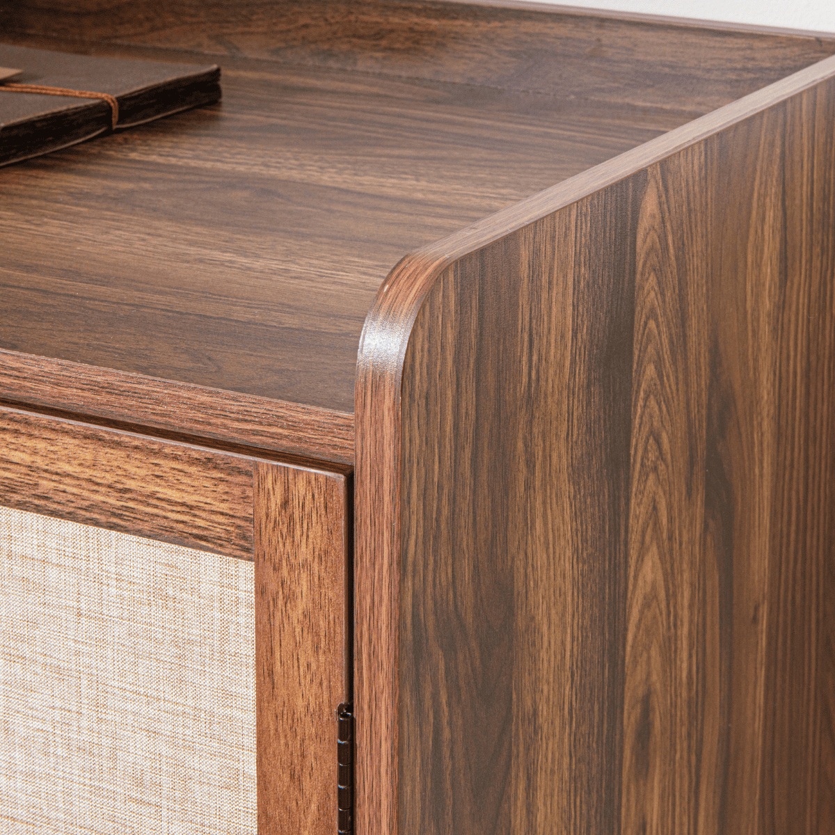 Jetson - 2 Door Sideboard - Fabric & Walnut