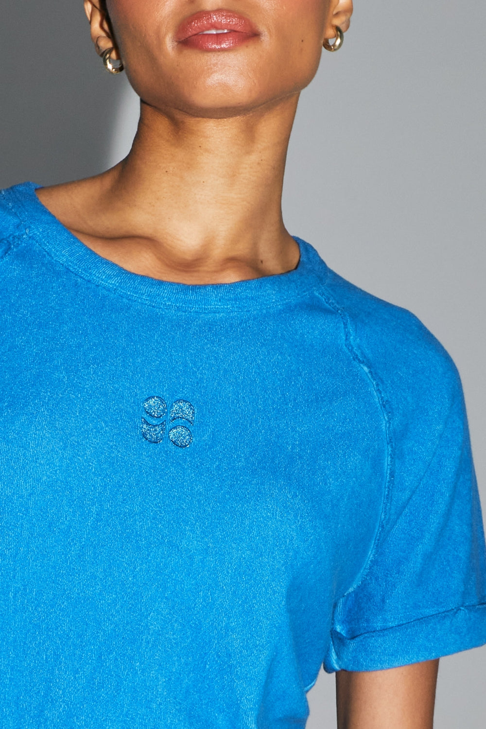 Le T-Shirt Noé Éponge Bleu Fabriqué Au Portugal