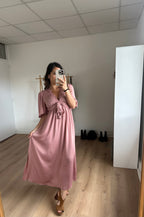 Robe Longue Suzy Vieux Rose