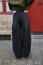 Hugo Denim Wide Leg Jeans Black
