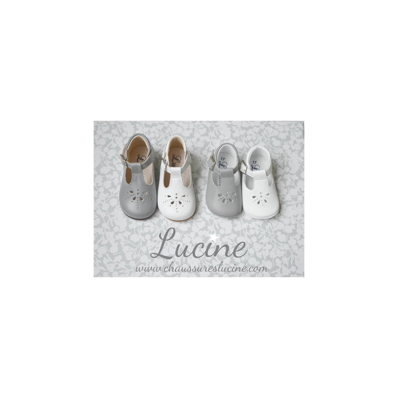 Chaussures Bottillons Salomé Bébé À Boucle Aloïs - Cuir Gris - Mixte