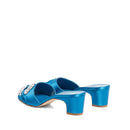 Mules - Manolo Blahnik Prinap 050 Satin - Blue