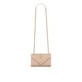 Saint Laurent - Bolso Sobre Small - Mujeres - Beige