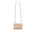Saint Laurent - Bolso Sobre Small - Mujeres - Beige