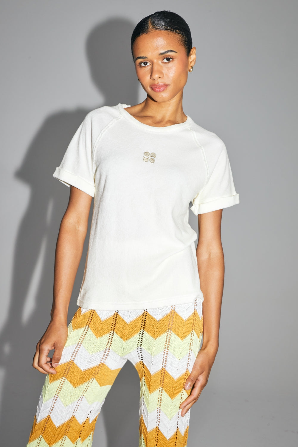 Le T-Shirt Noé Éponge Blanc Fabriqué Au Portugal