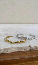 Wave Bangle Bracelet