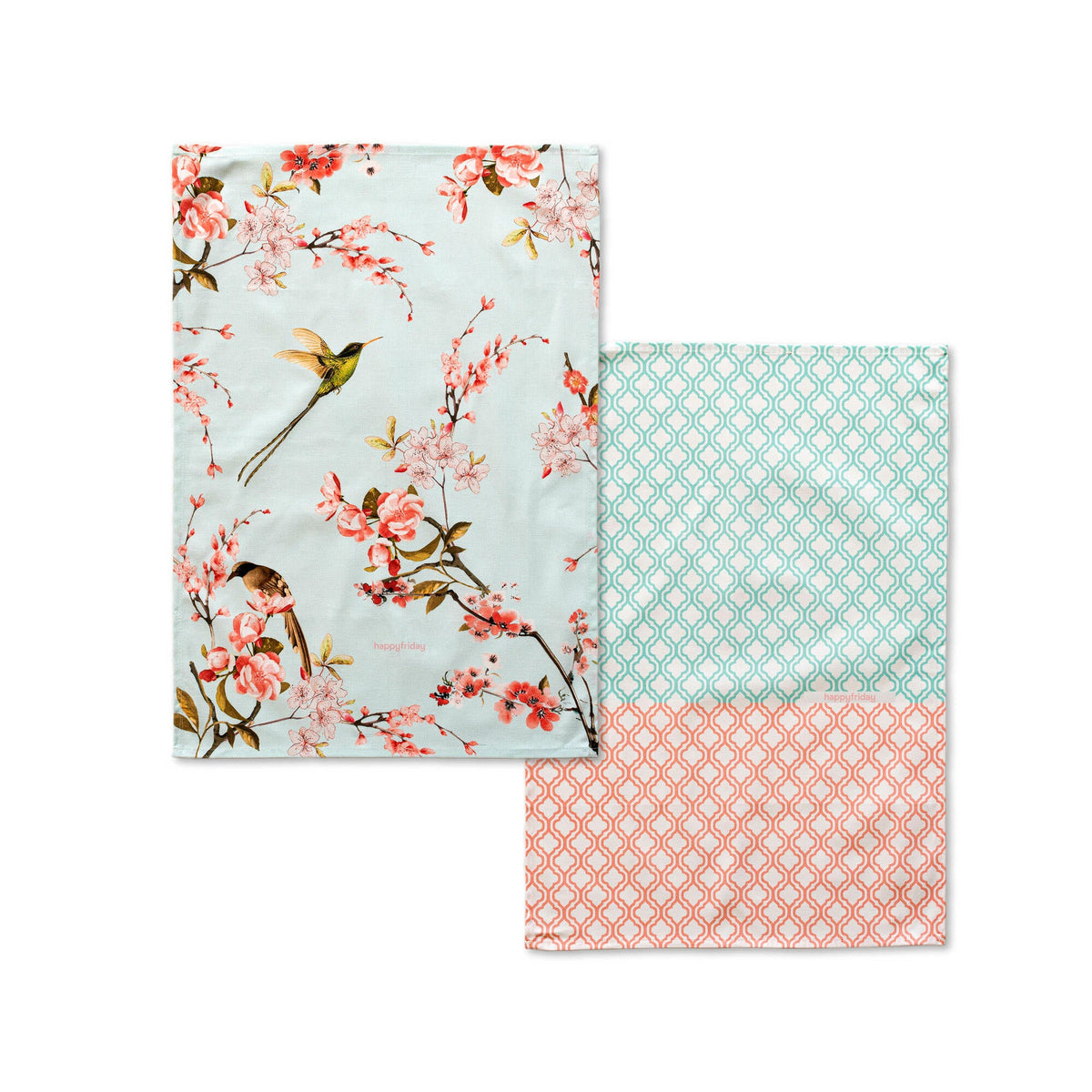 Strofinacci (2 pezzi) Chinoiserie - Multicolore