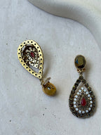 Boucles D’Oreilles Poggi Vintage - Pendantes À Strass