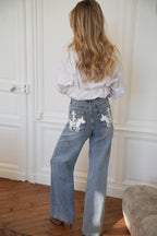 Meryl Bleu - Printed Jeans
