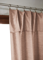 Lysandre - Rideau Ajustable + Anneaux Pince Lyocell Uni Lysandre - Blush