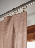 Lysandre - Rideau Ajustable + Anneaux Pince Lyocell Uni Lysandre - Blush