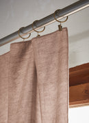 Rideau Ajustable + Anneaux Pince Lyocell Uni Lysandre - Blush