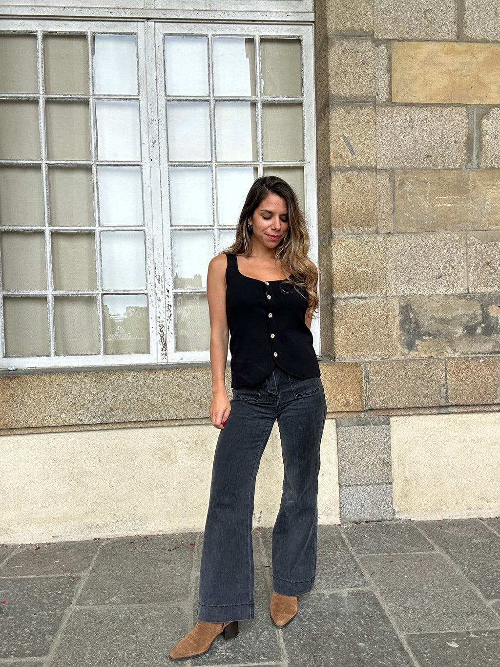 Top Ambre Noir