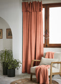 Lysandre - Cortina Ajustable + Anillas Lyocell Lisas Lysandre - Terracota