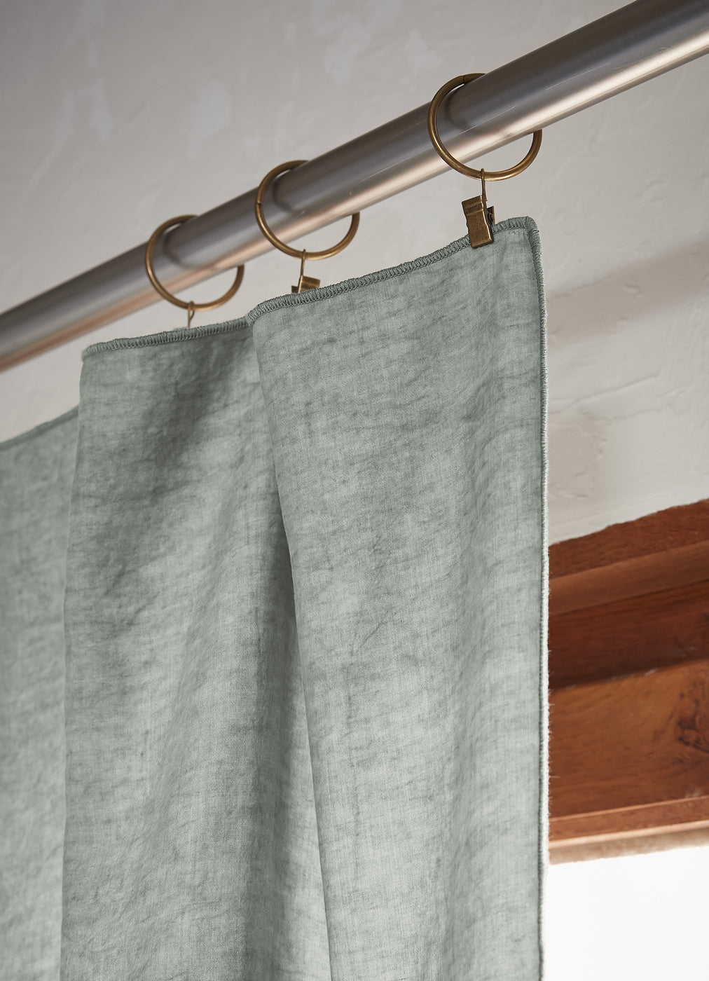 Cortina Regulable + Anillas Lyocell Lisa Lysandre - Liquen