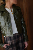 Veste Scarlett Vinyle Kaki