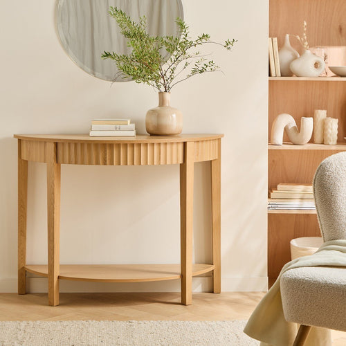 Console D'Entrée Design Bologne - Bois Clair